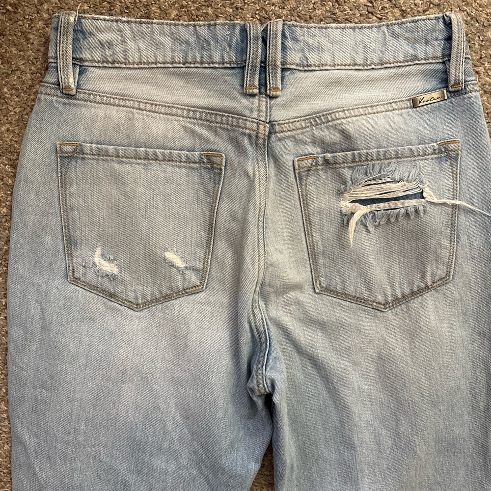 KanCan Ripped Distressed Giovanna High Rise Mom Jeans Size 5 26 - Picture 6 of 16